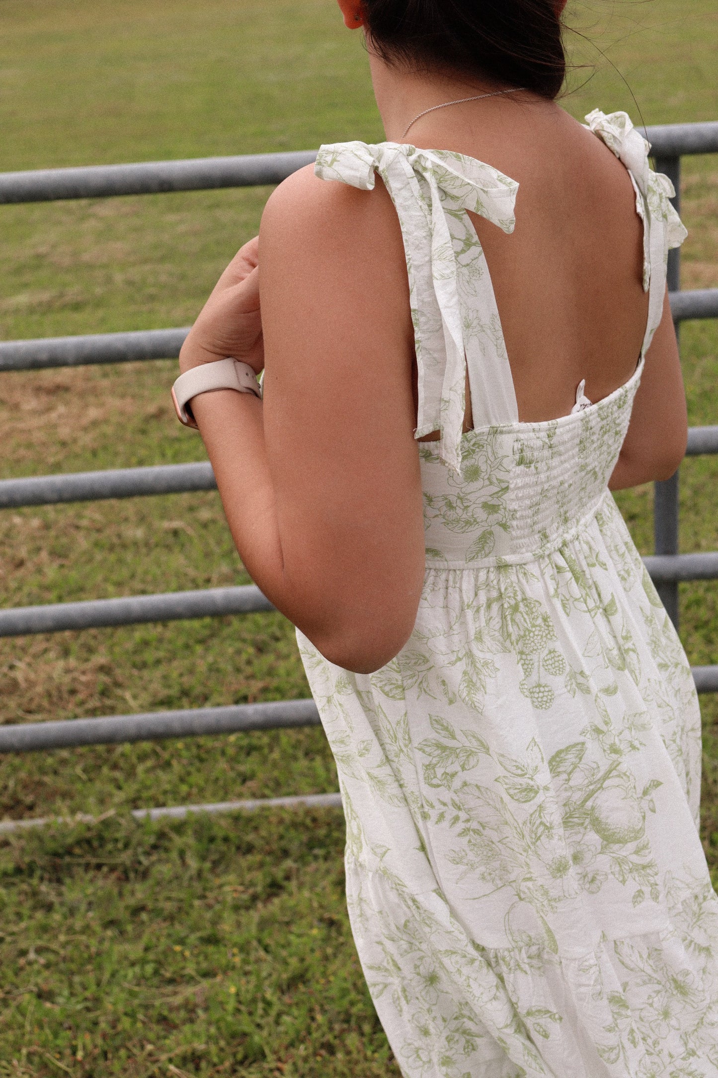 Plus Fruits and Flowers Midi Dress