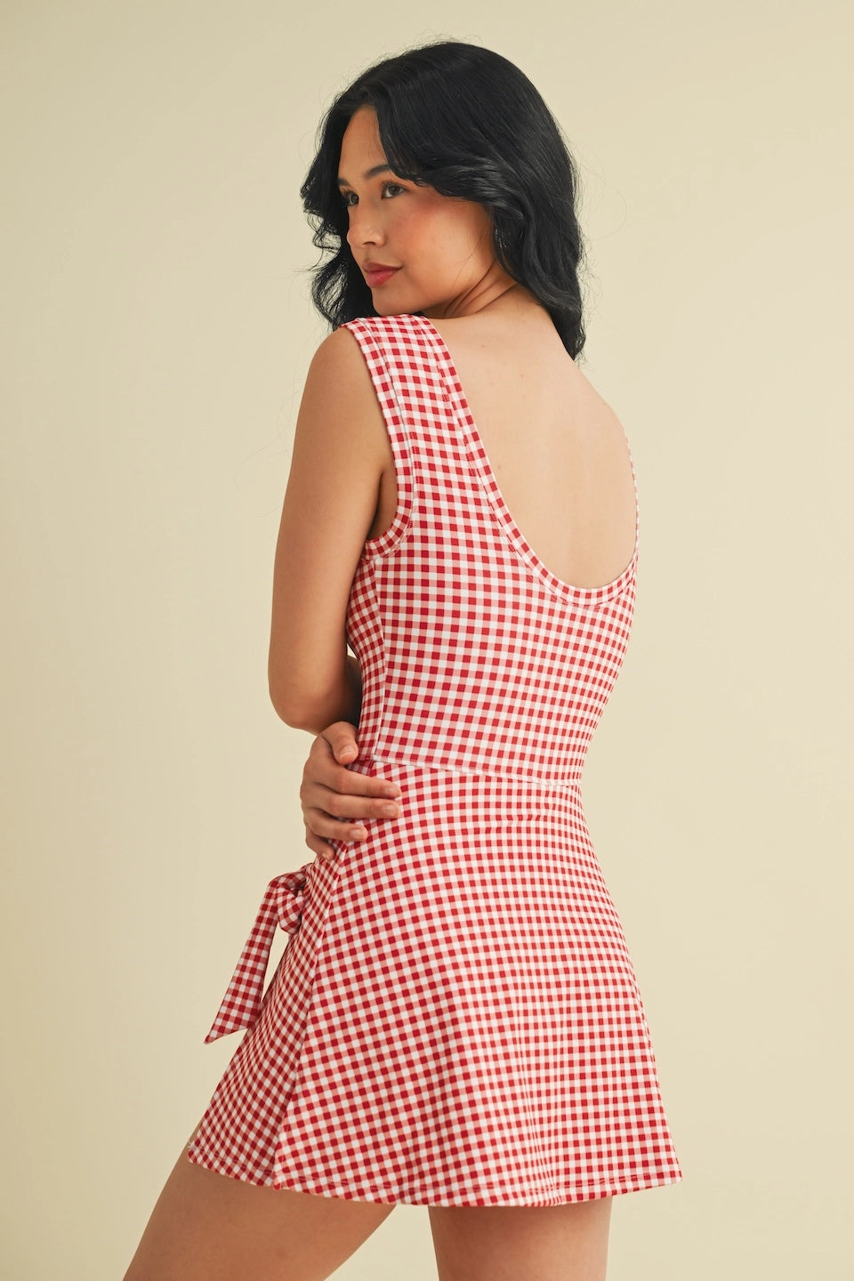 Rose Gingham Dress
