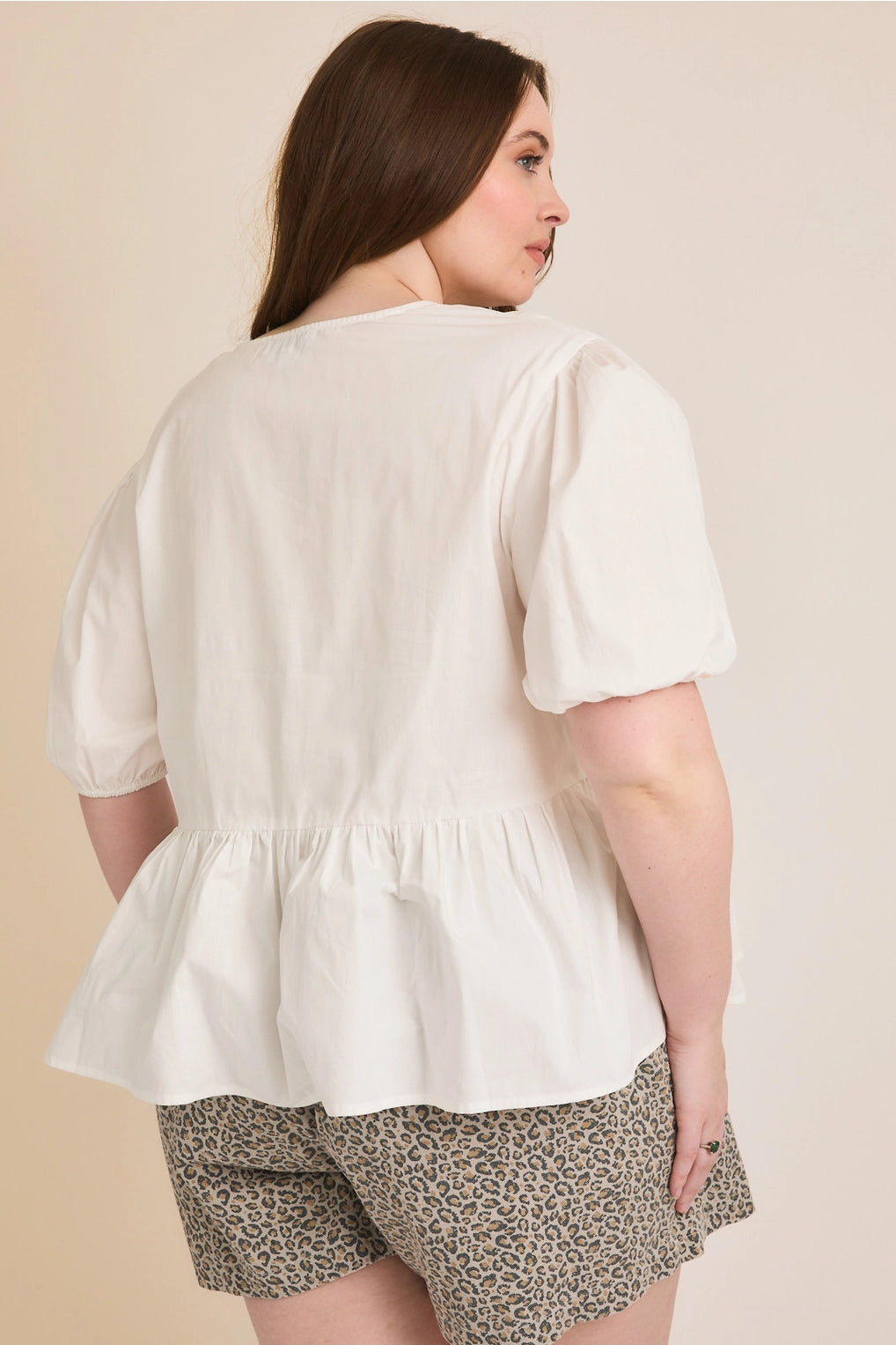 White Bowie Top