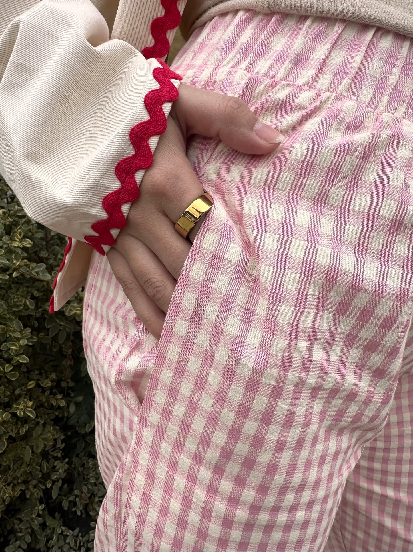 Berry's & Cream Gingham Pants