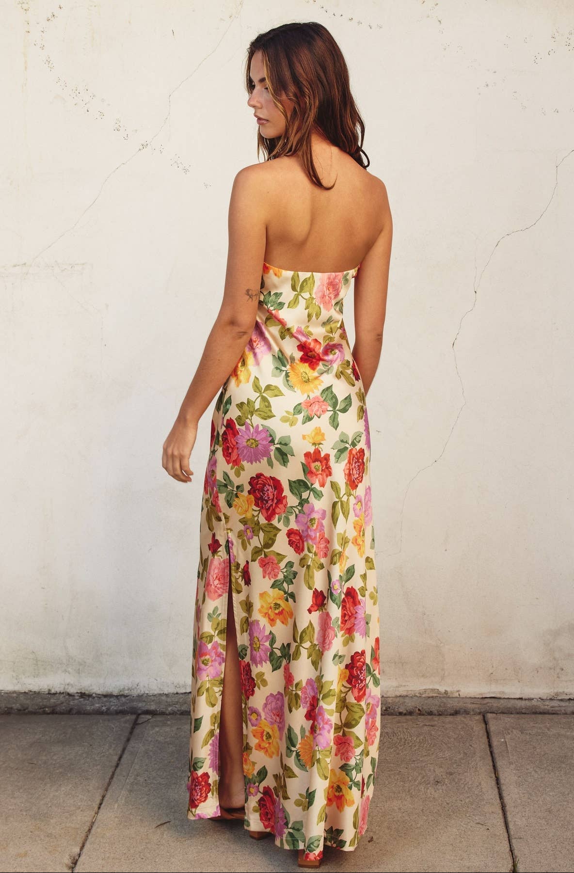 Secret Garden Strapless Maxi Dress