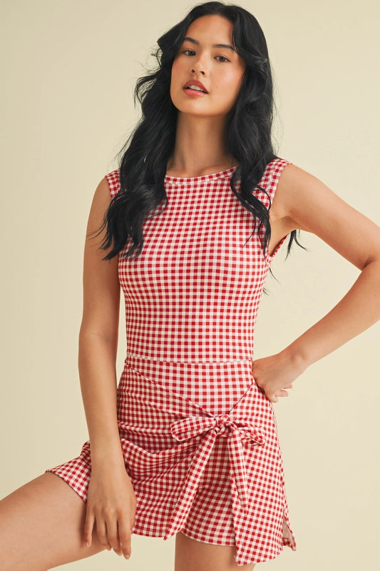 Rose Gingham Dress