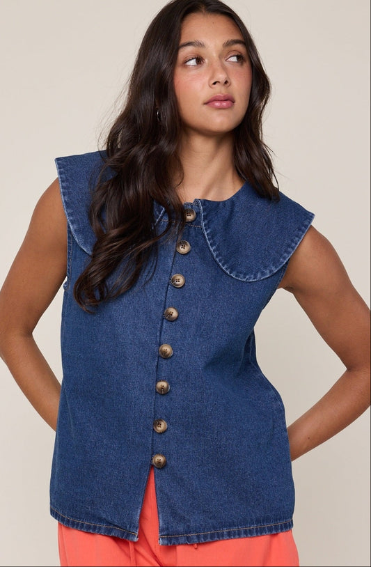 Delilah Denim Top