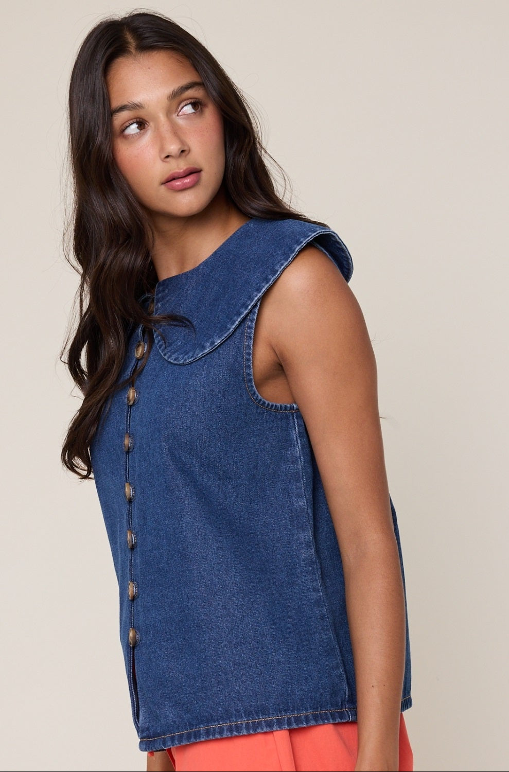 Delilah Denim Top