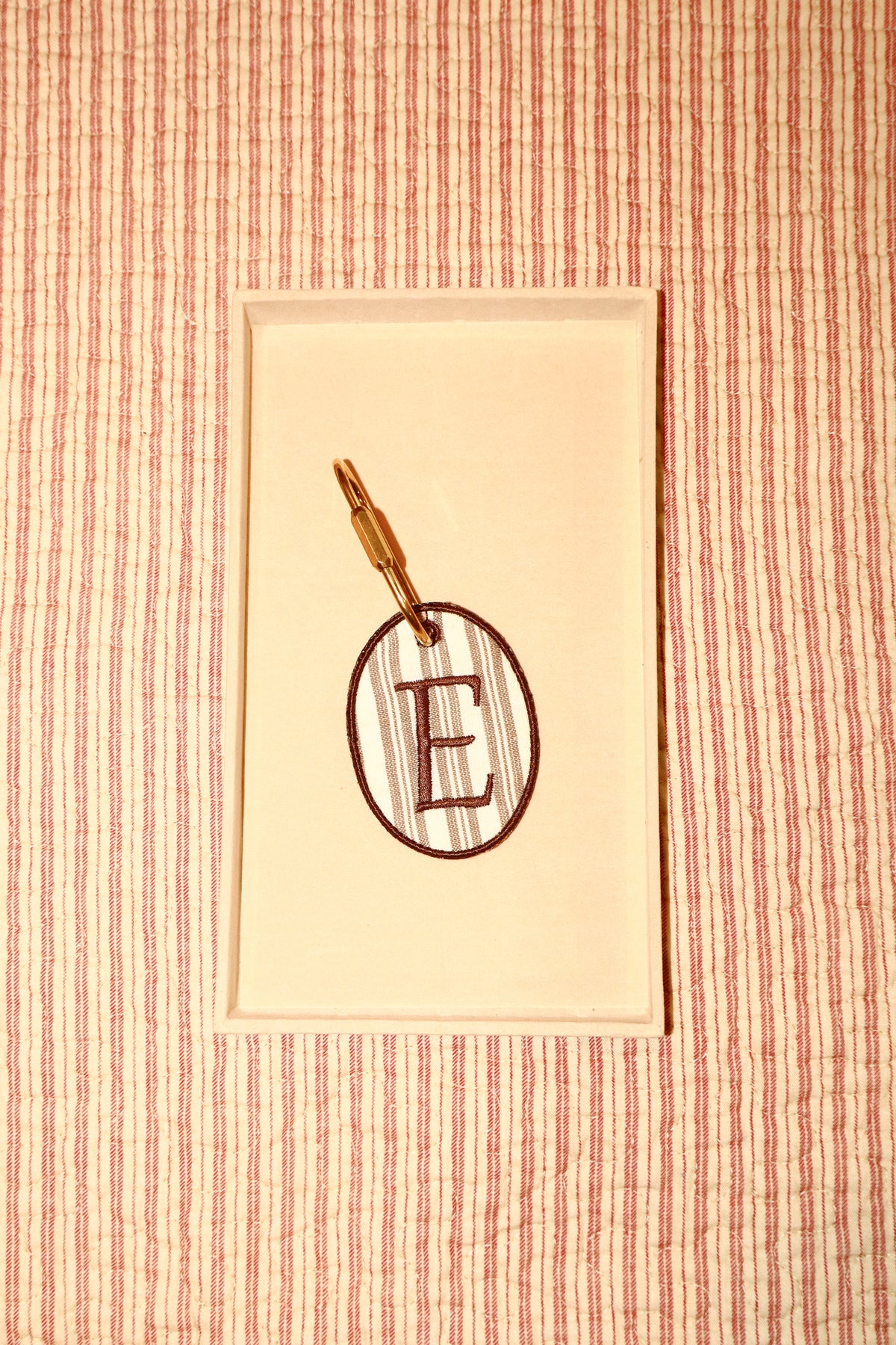 Initial Embroidered Tags