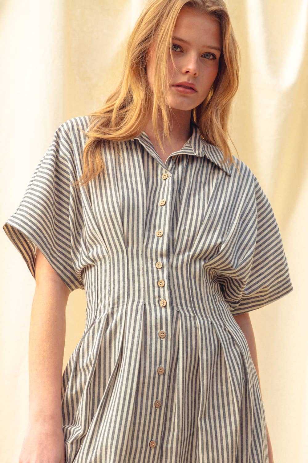 Susana Striped Button down Dress