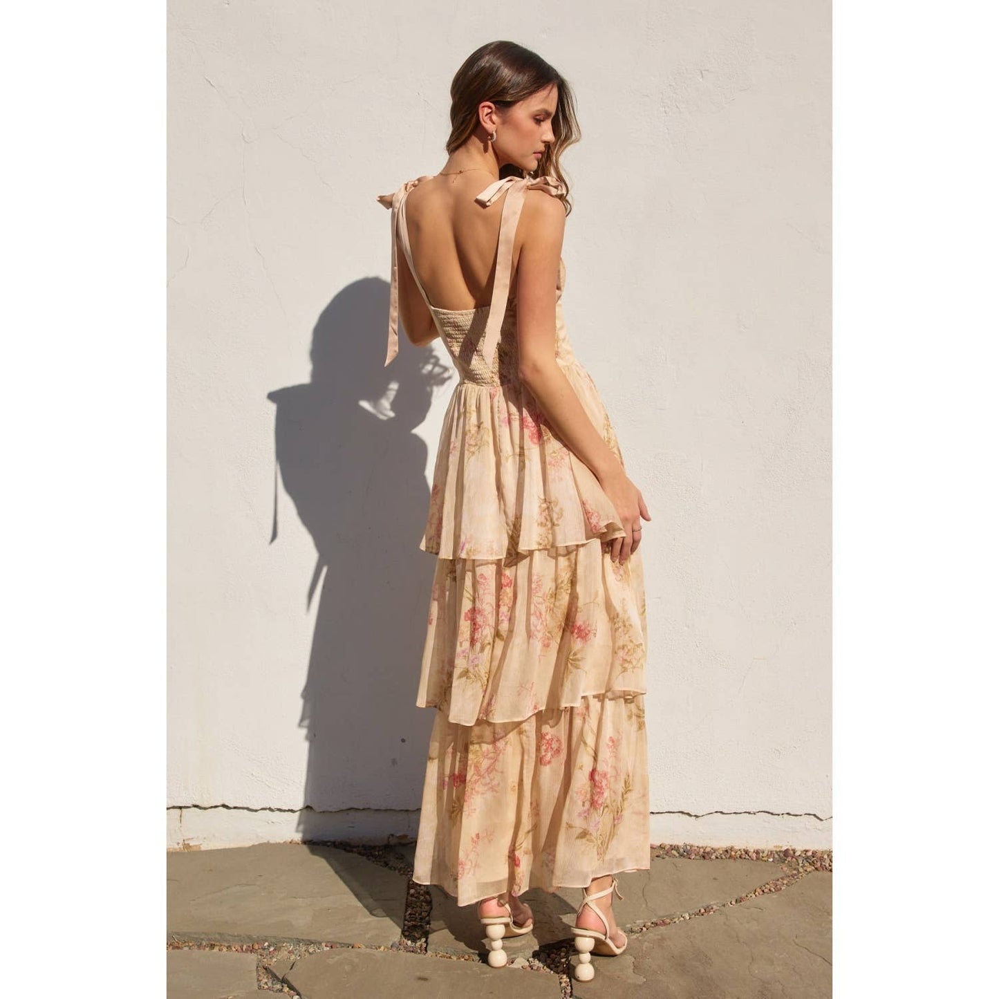 Gracie Corset Layered Maxi Dress
