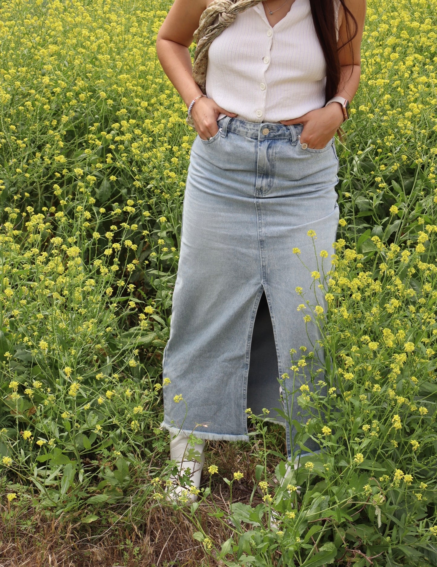 Daisy Denim Skirt