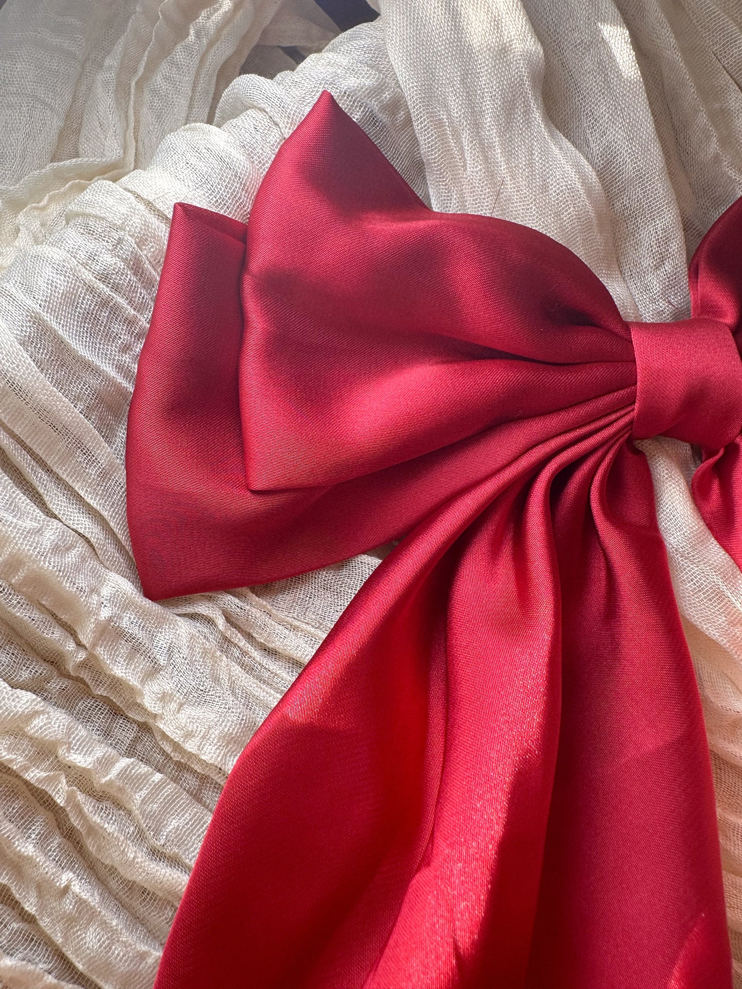 Sally Satin Long Hair Bows