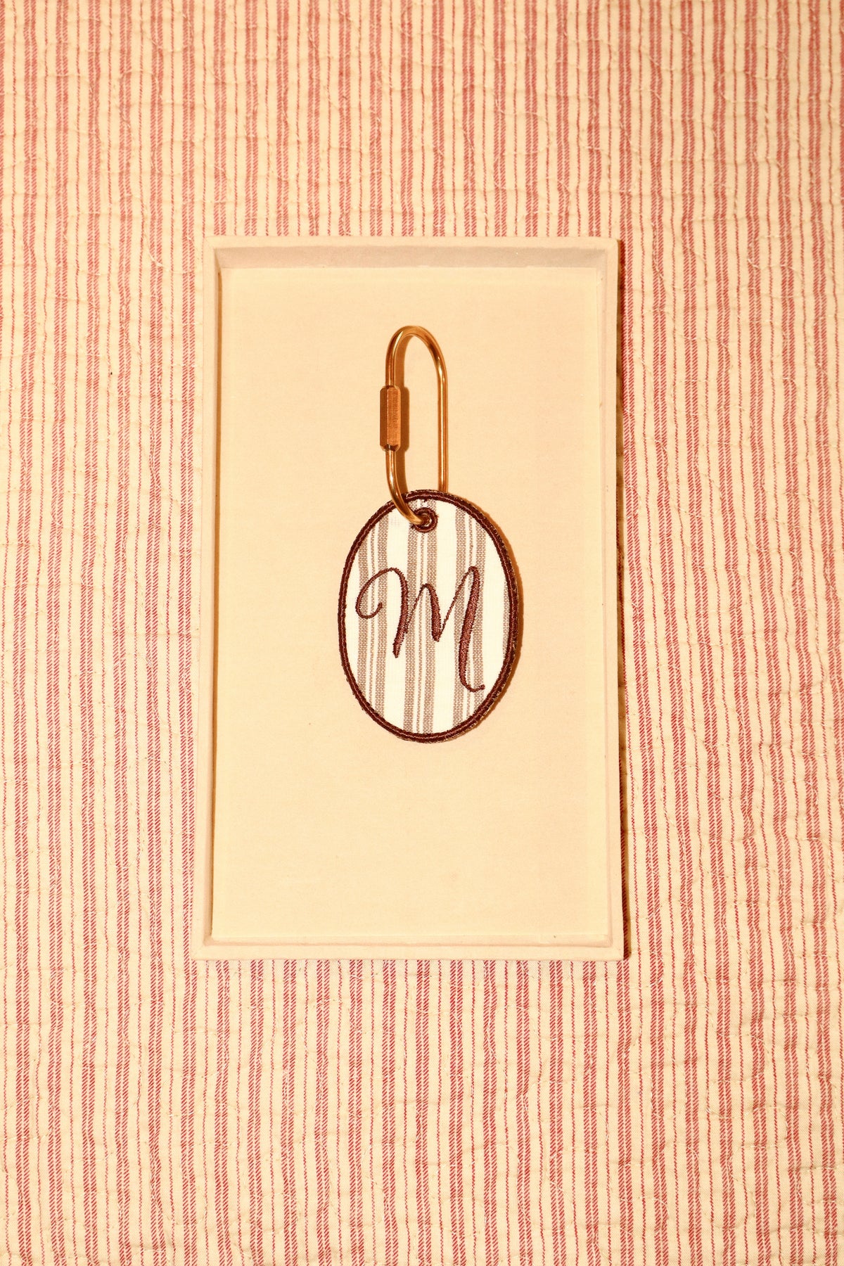 Initial Embroidered Tags