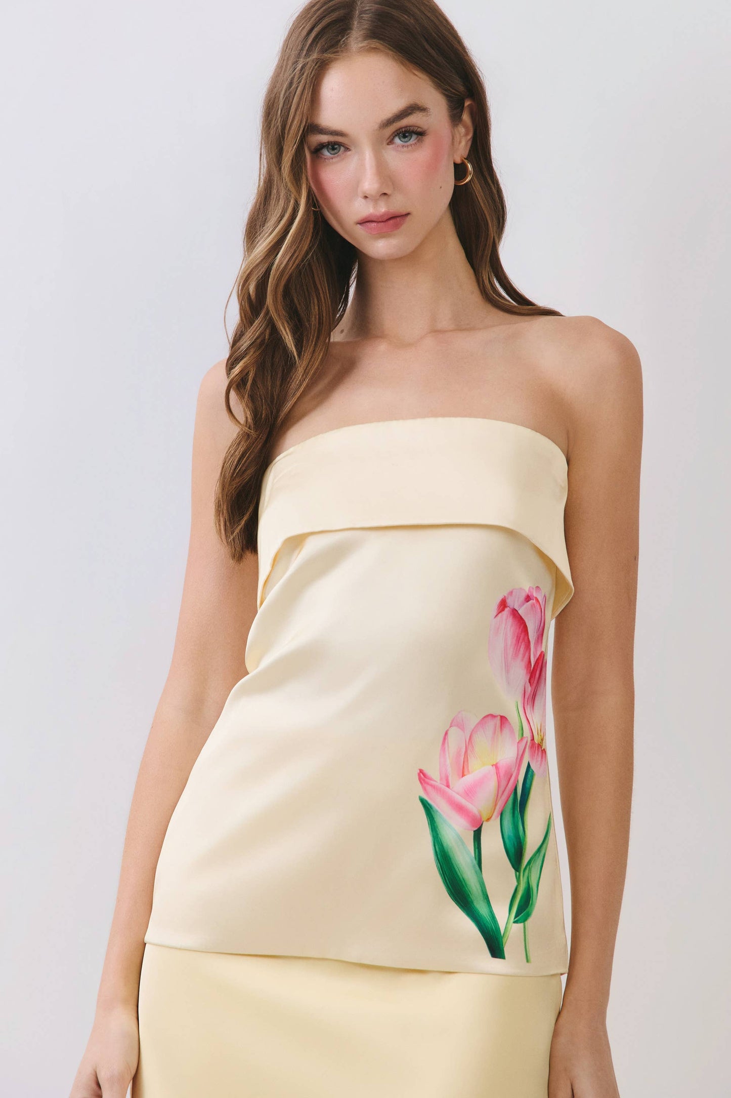 Tulip Strapless Foldover Top