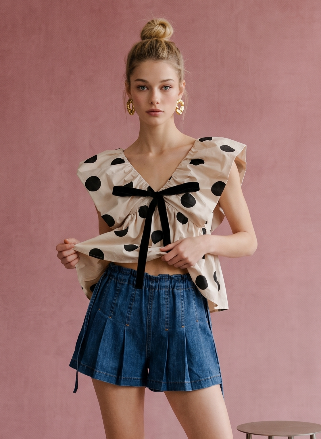 Tae Polka Dot Top