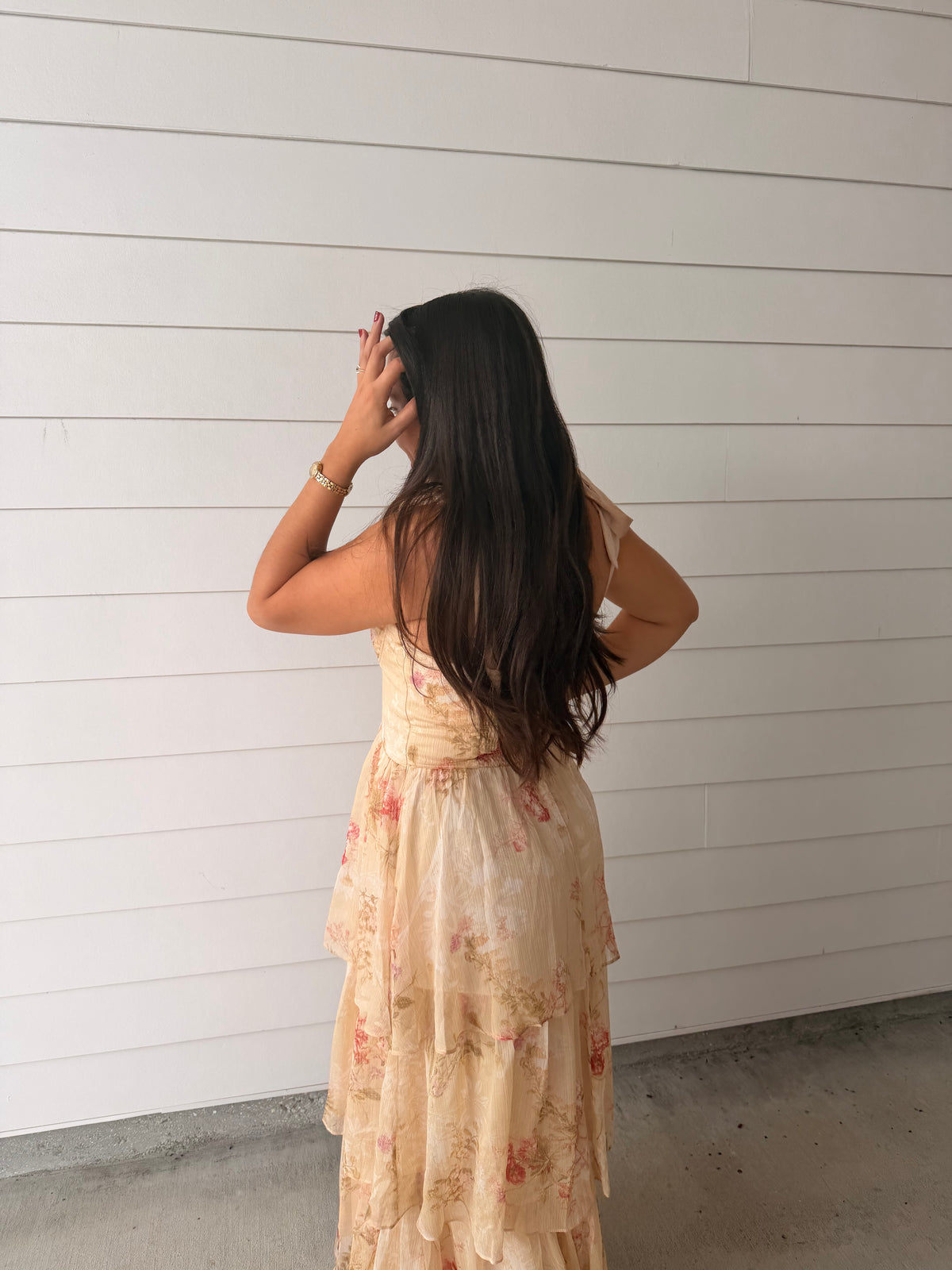 Gracie Corset Layered Maxi Dress