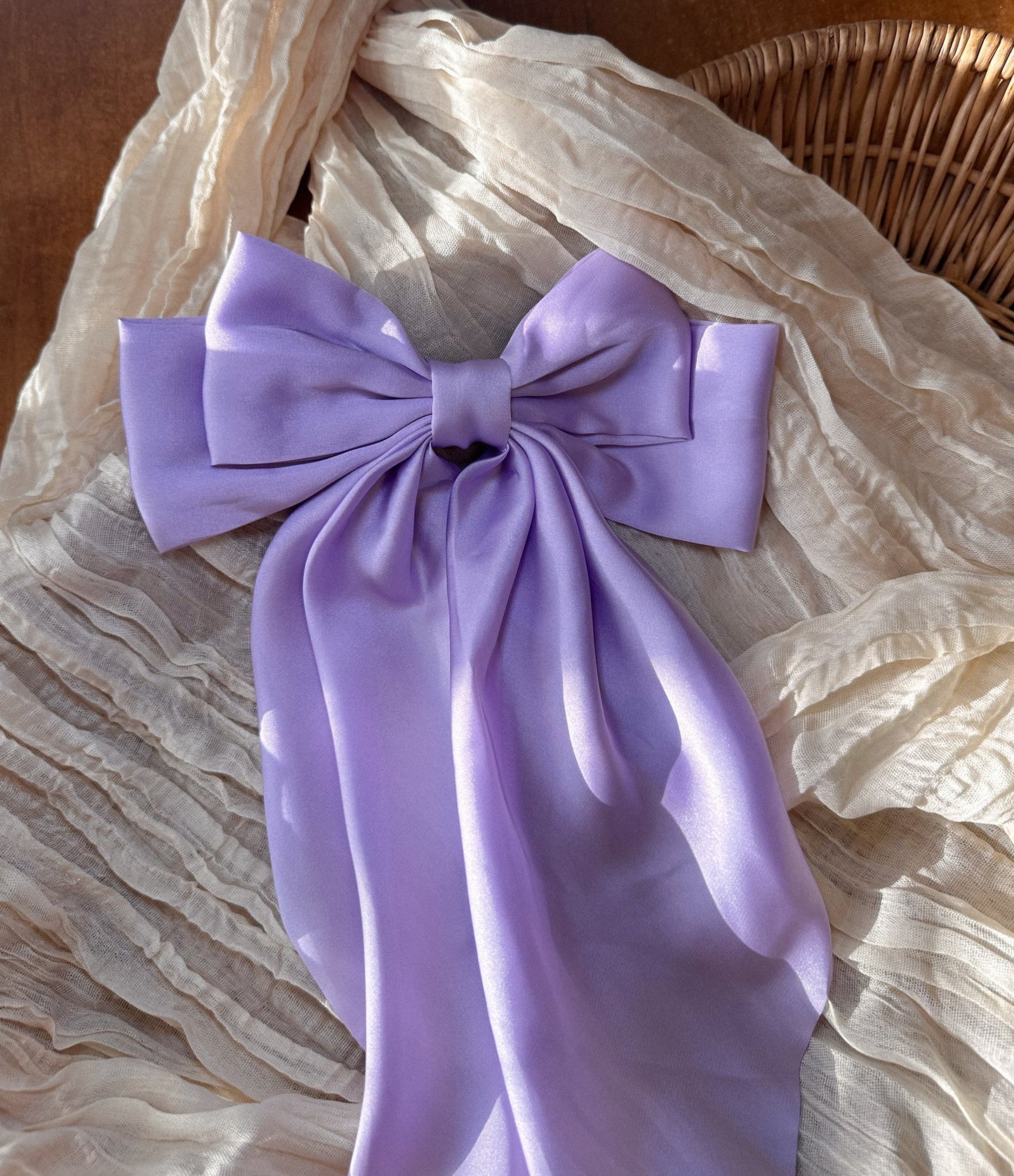 Sally Satin Long Hair Bows