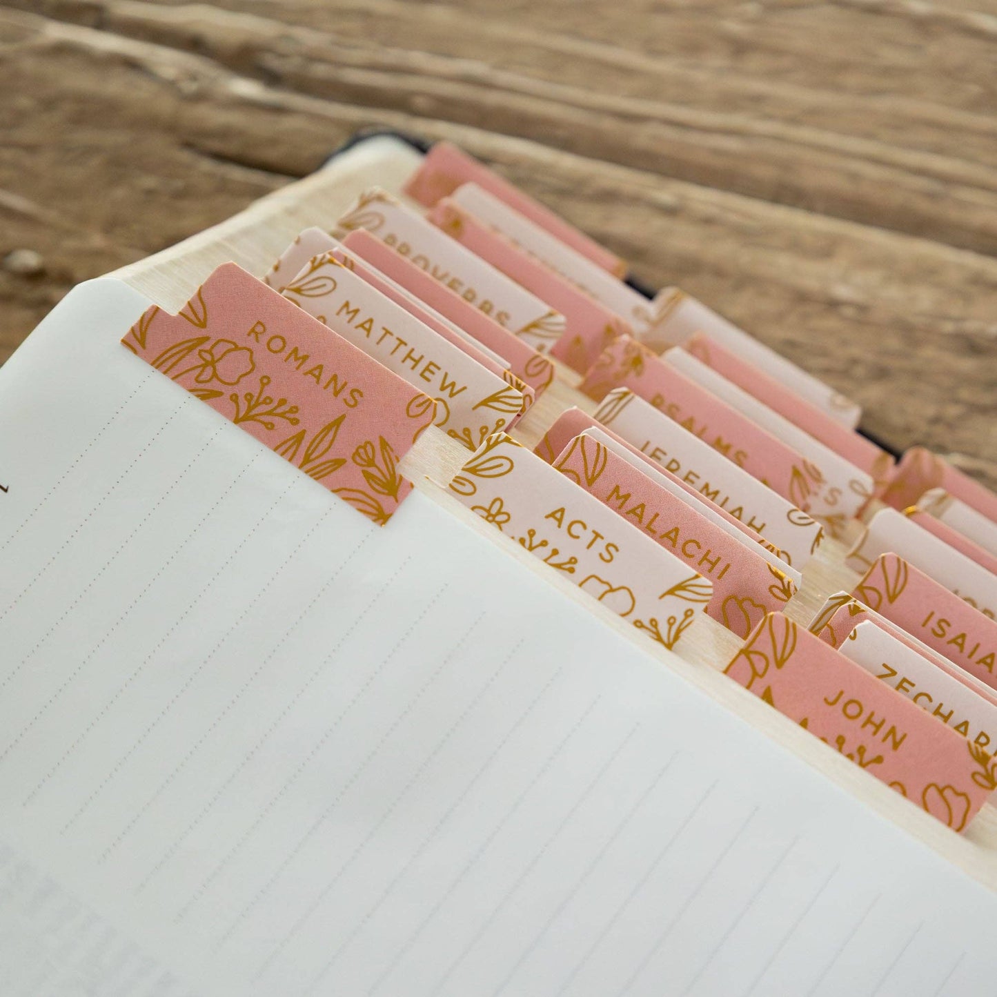 Gold Foil Bible Tabs - Melon