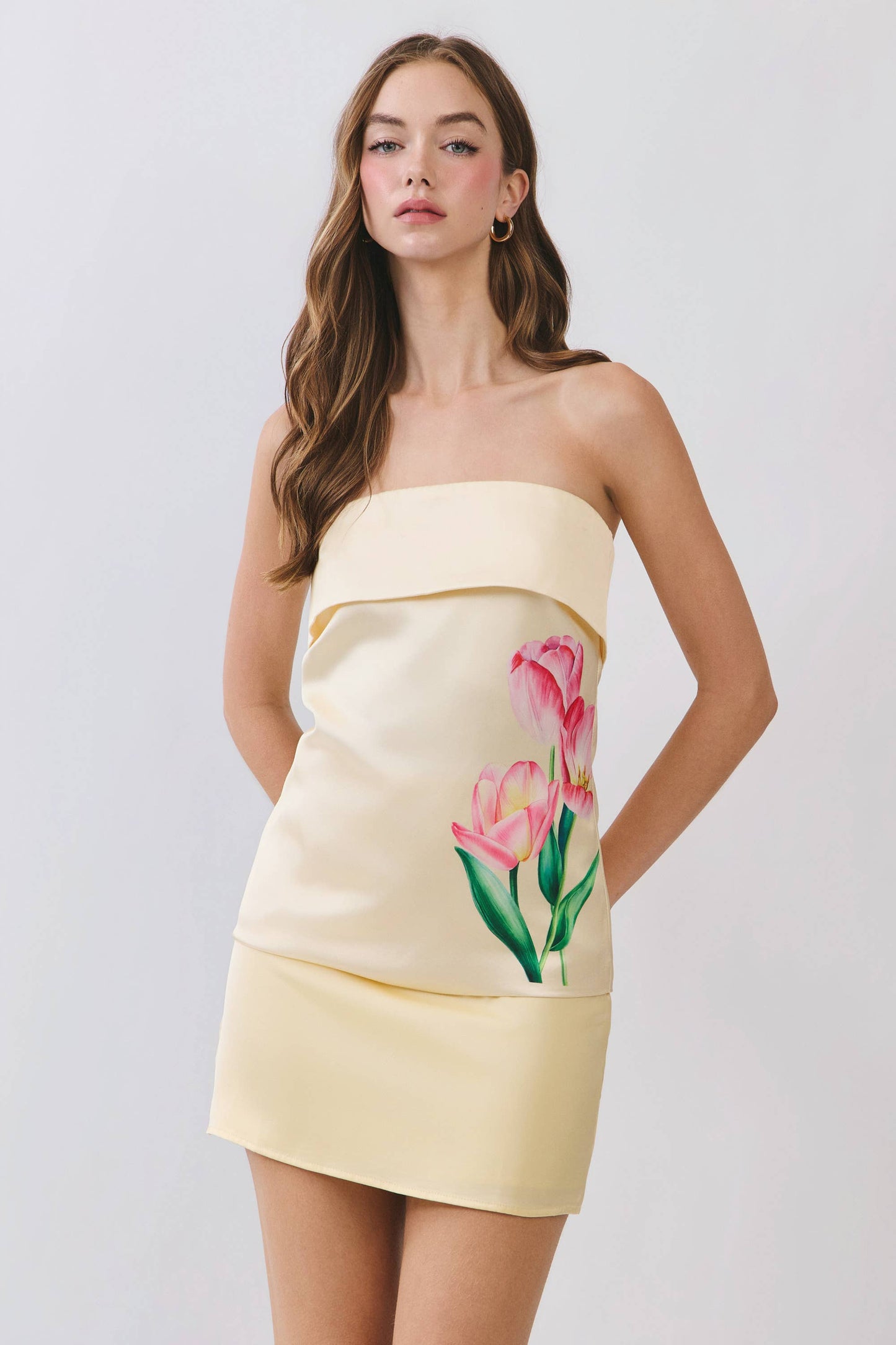Tulip Strapless Foldover Top
