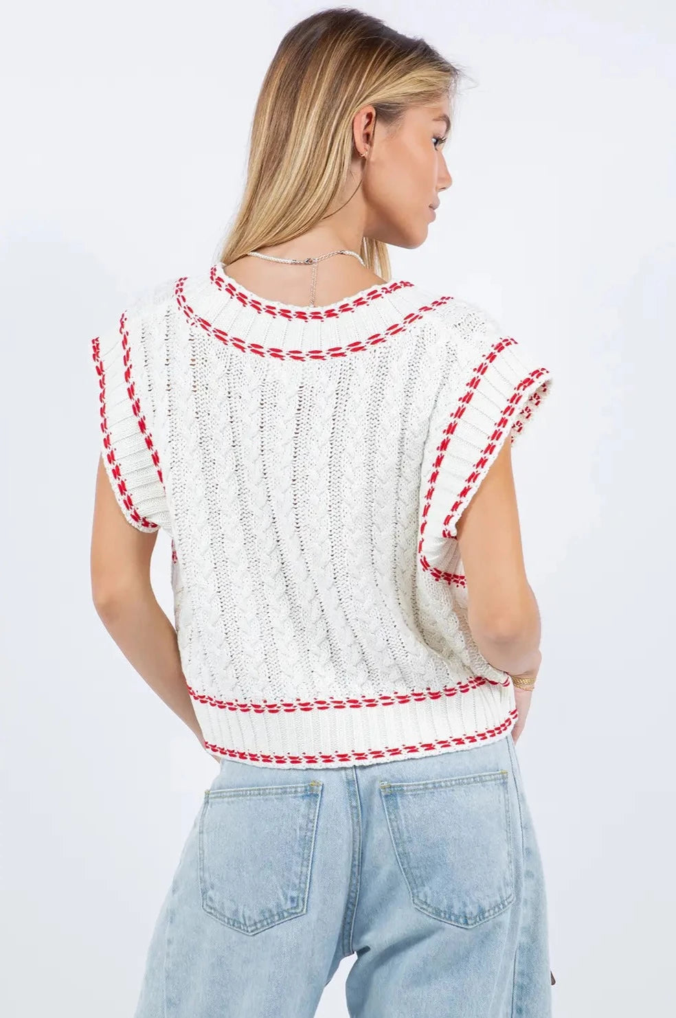 Berry Knit Vest