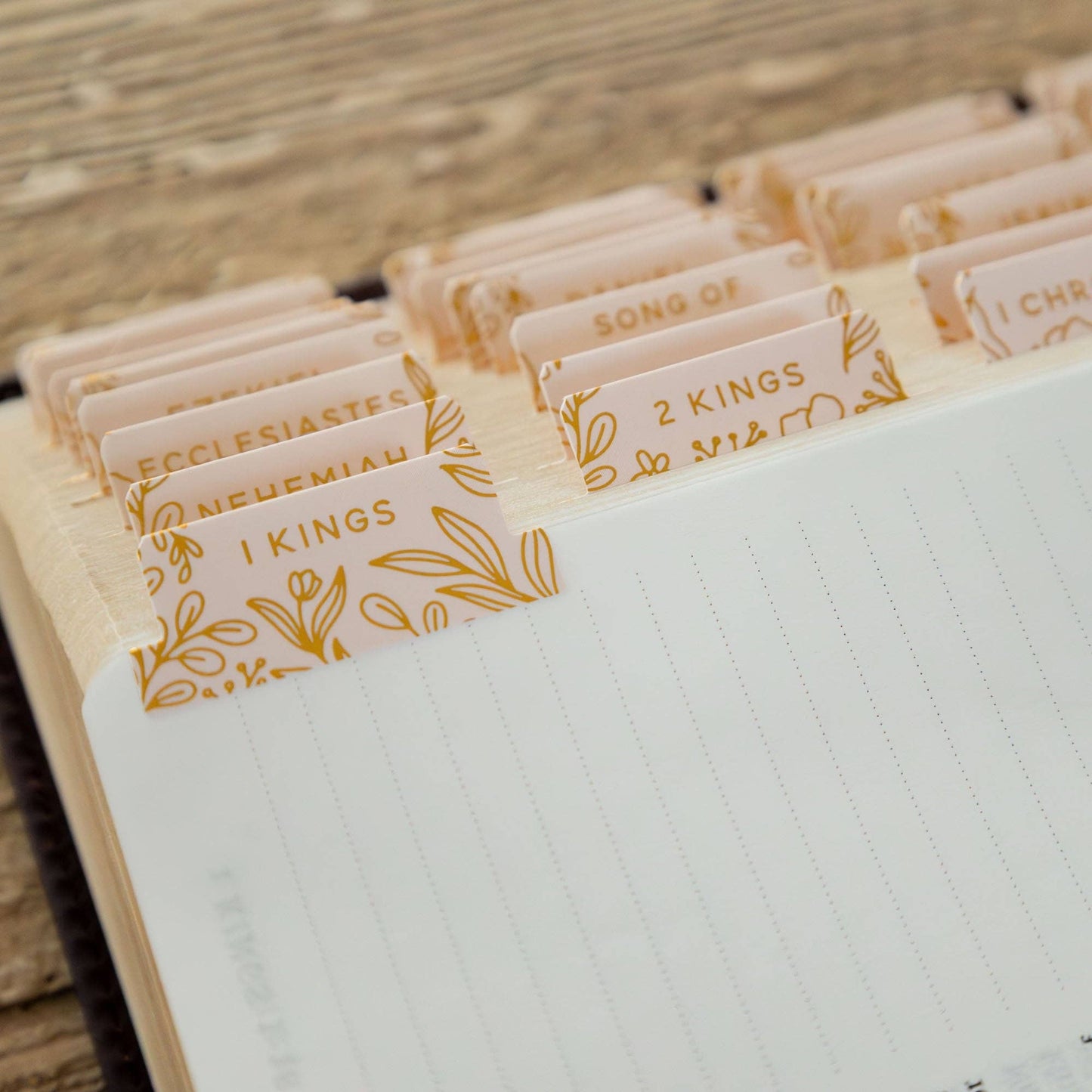 Gold Foil Bible Tabs - Carnation