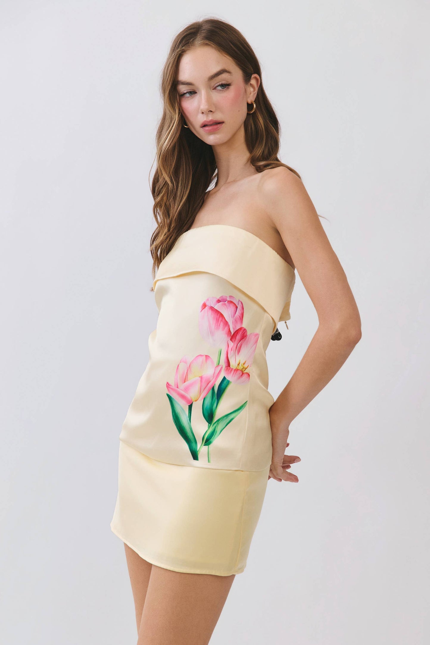 Tulip Strapless Foldover Top