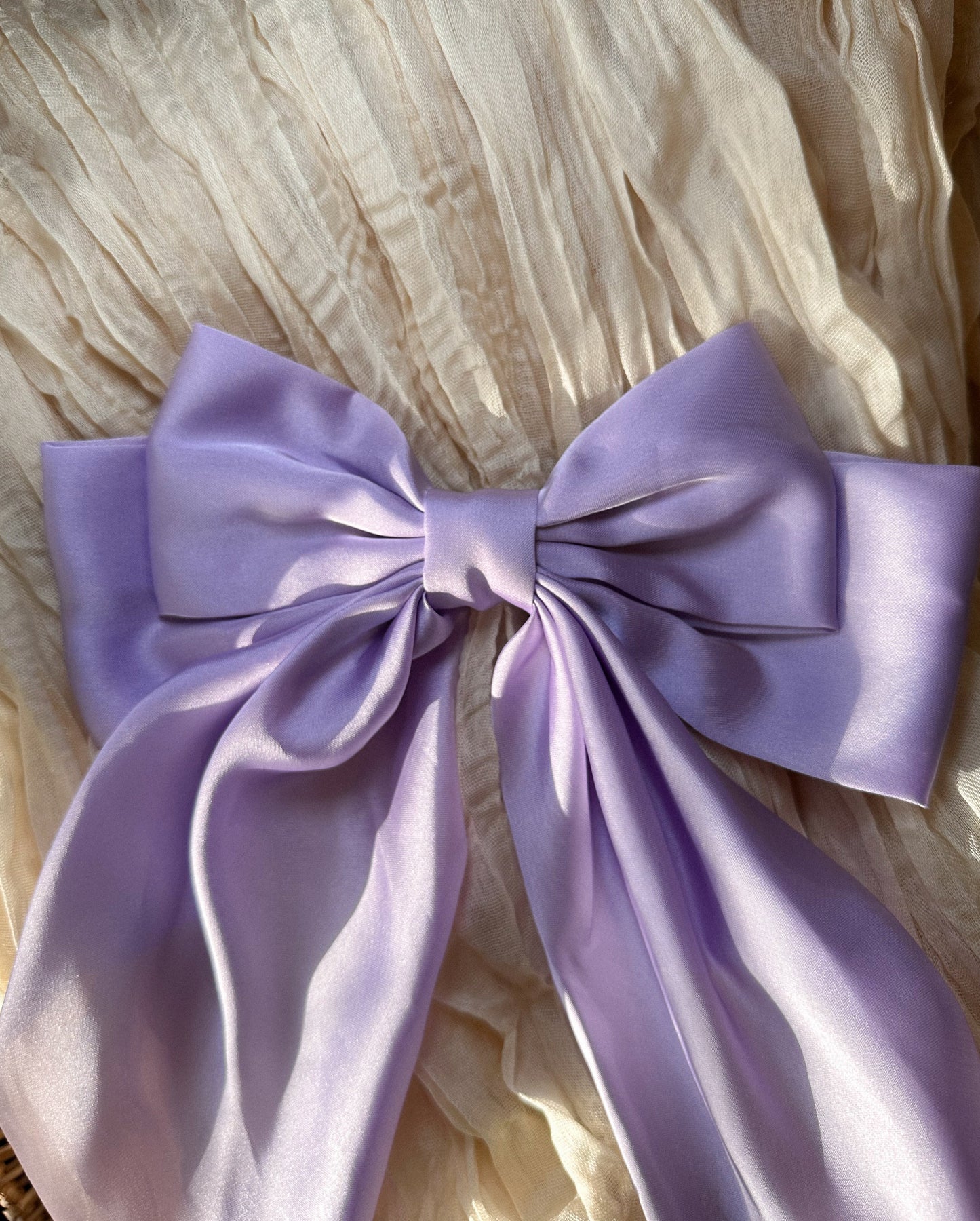 Sally Satin Long Hair Bows