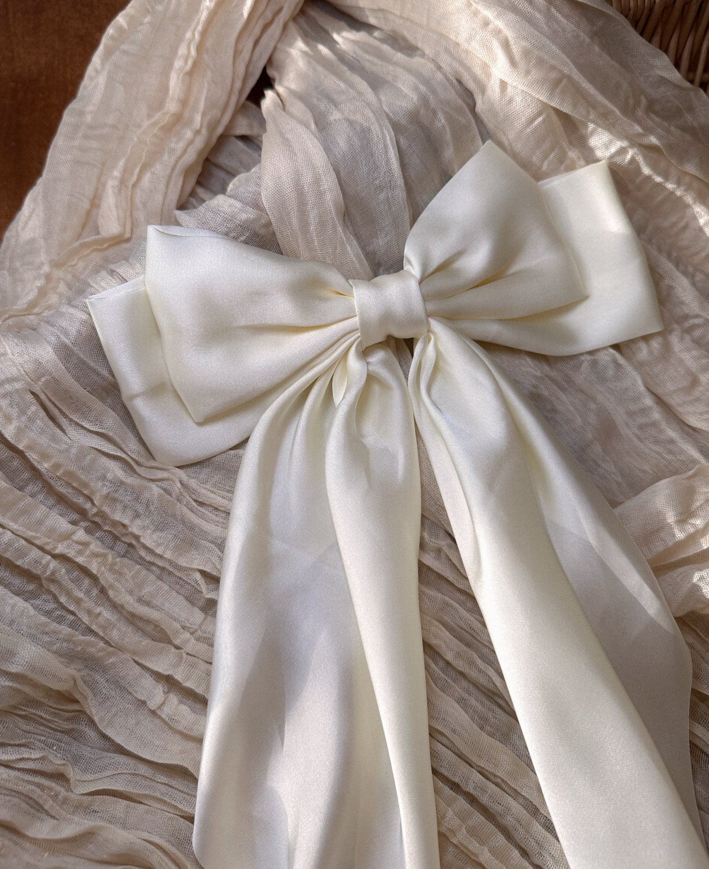 Sally Satin Long Hair Bows