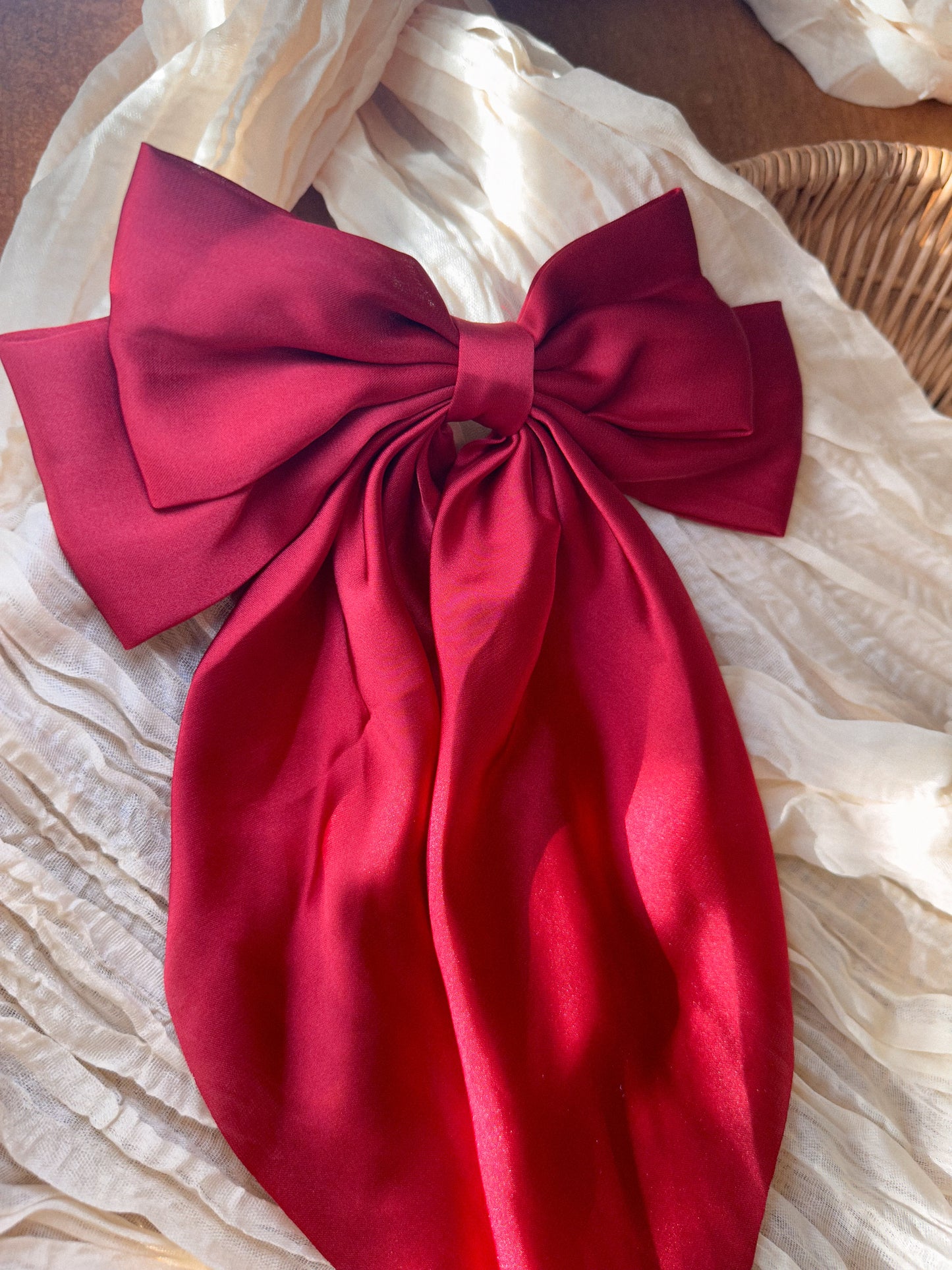 Sally Satin Long Hair Bows