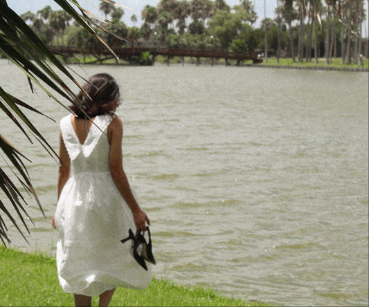 Bridal Cottage Core Midi Dress