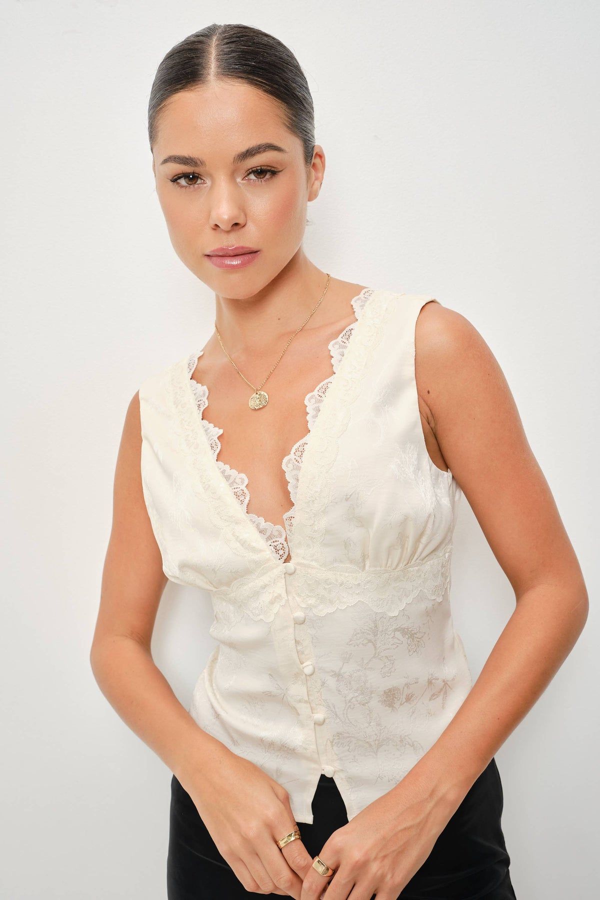 SEI SATIN TOP