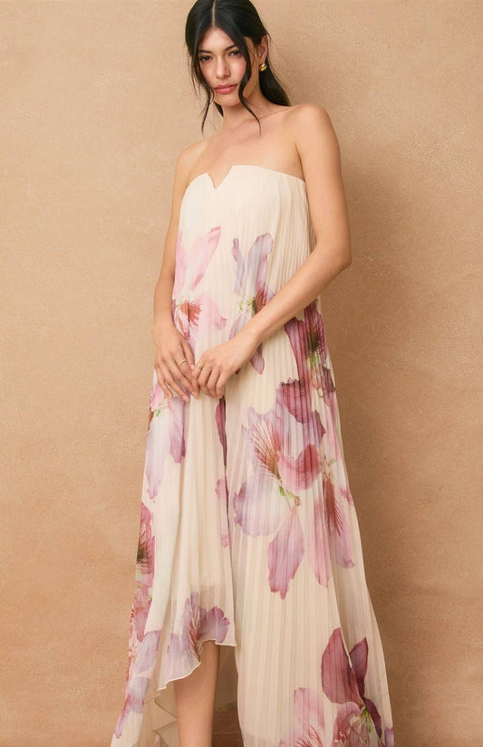 Leila Pleated Maxi Dress