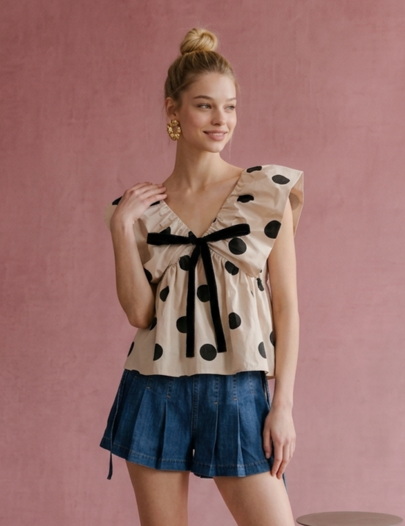 Tae Polka Dot Top