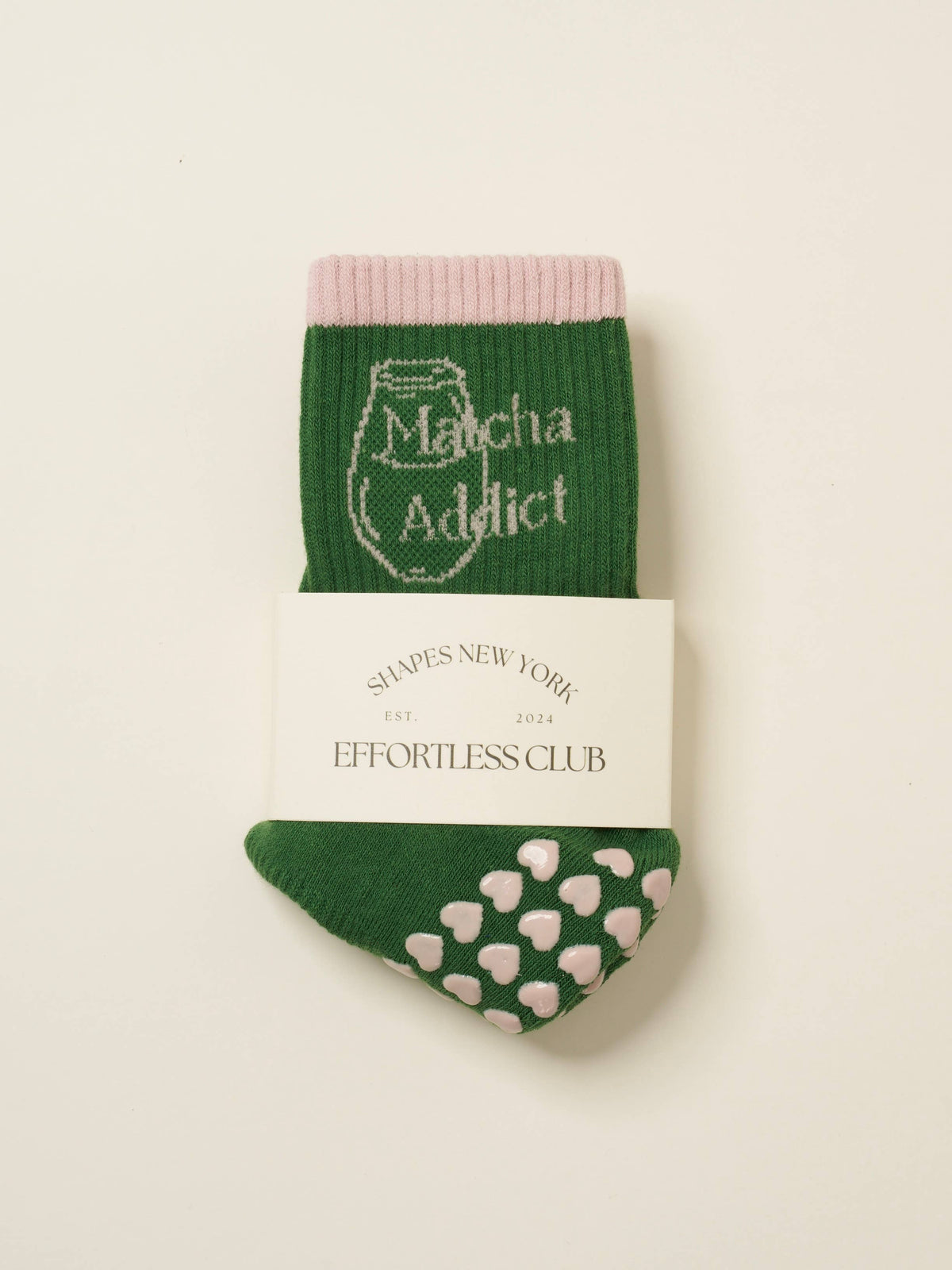Matcha Addict Grip Socks