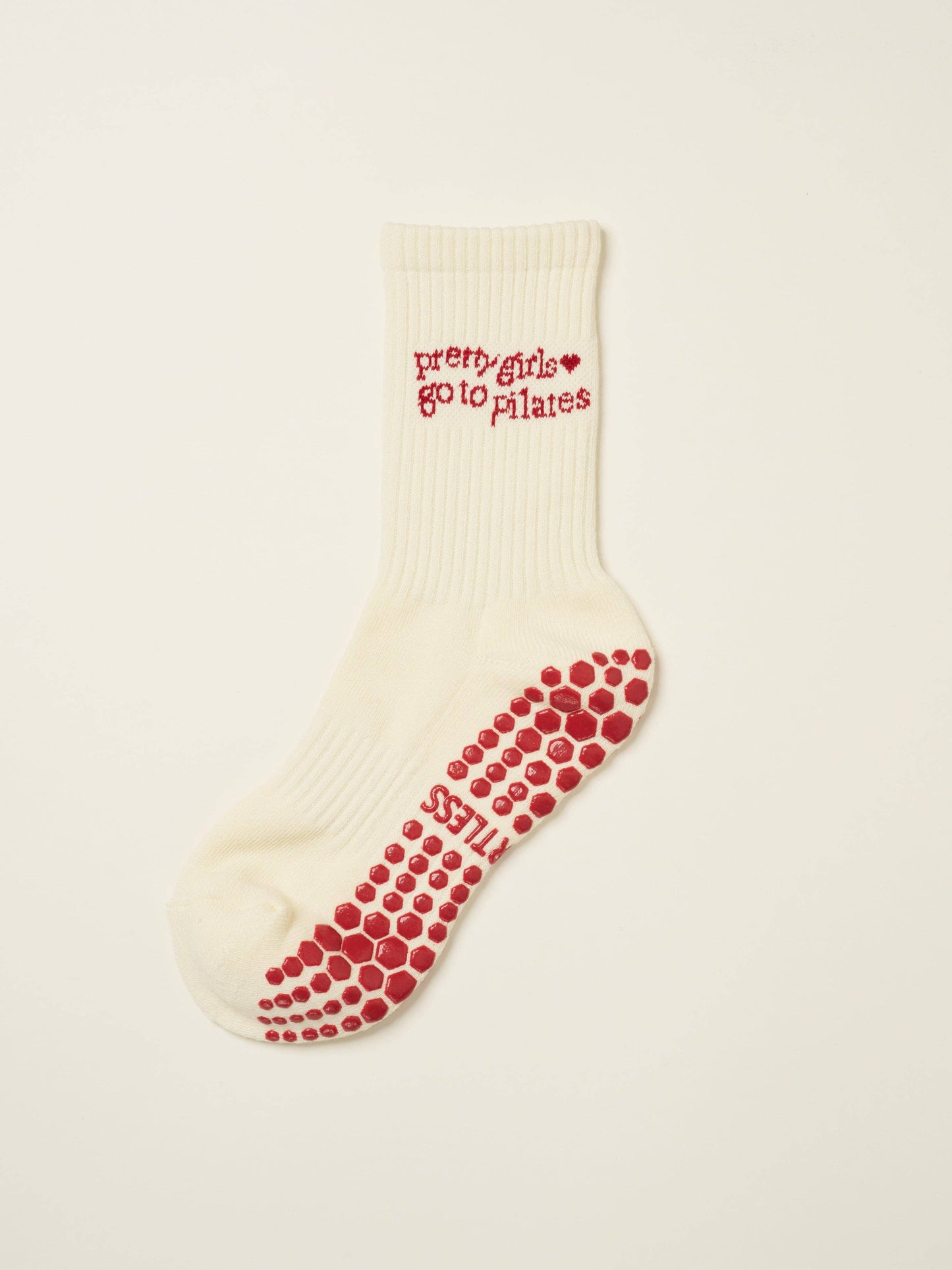 🩰 Pilates Girl Grip Sock [Red], Pilates Socks