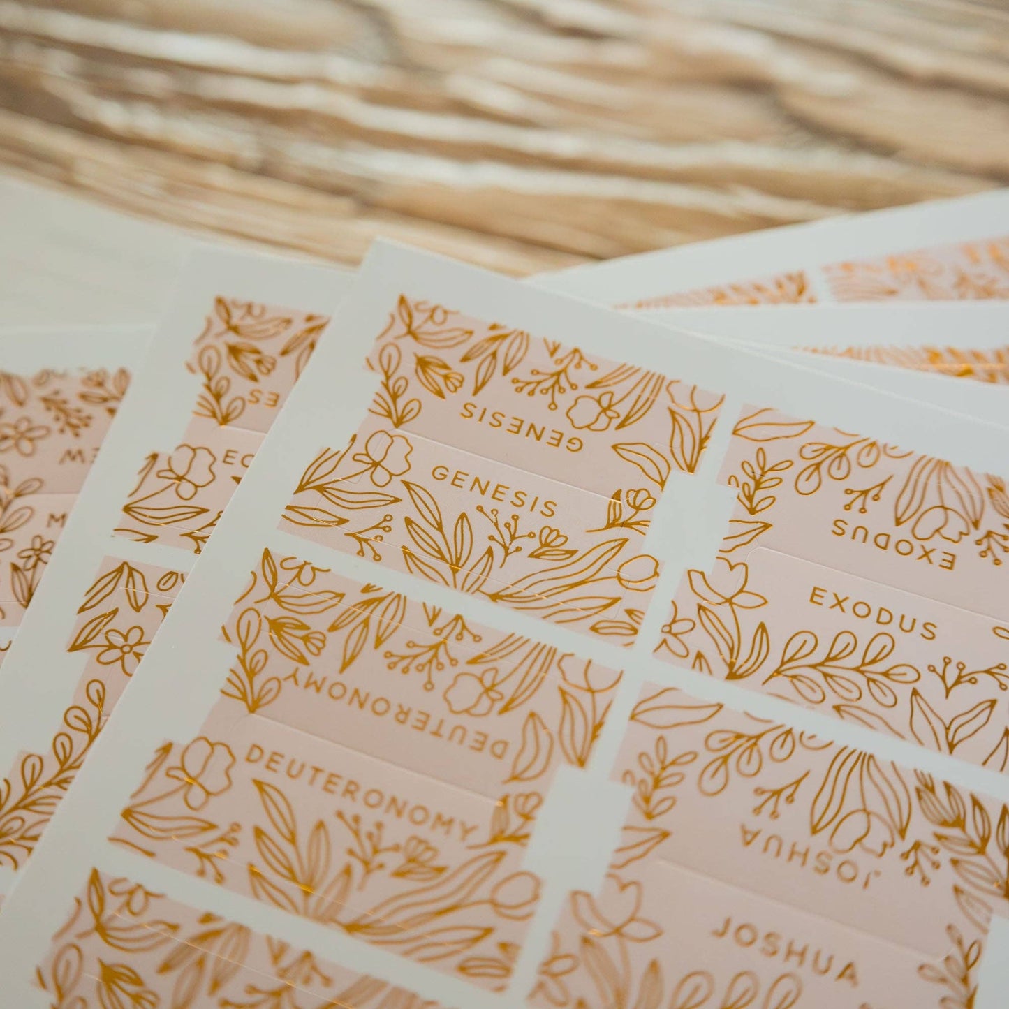 Gold Foil Bible Tabs - Carnation