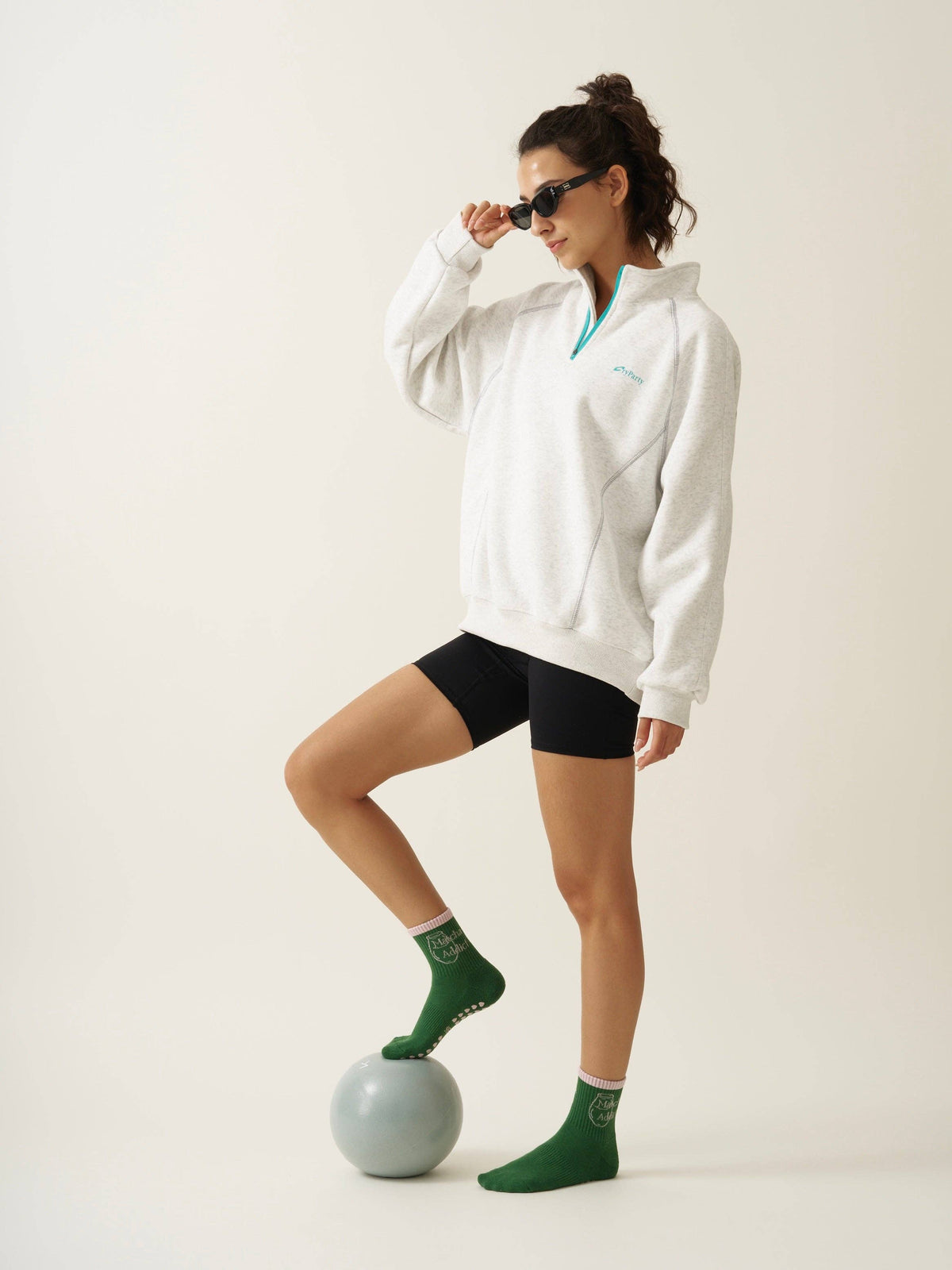 Matcha Addict Grip Socks