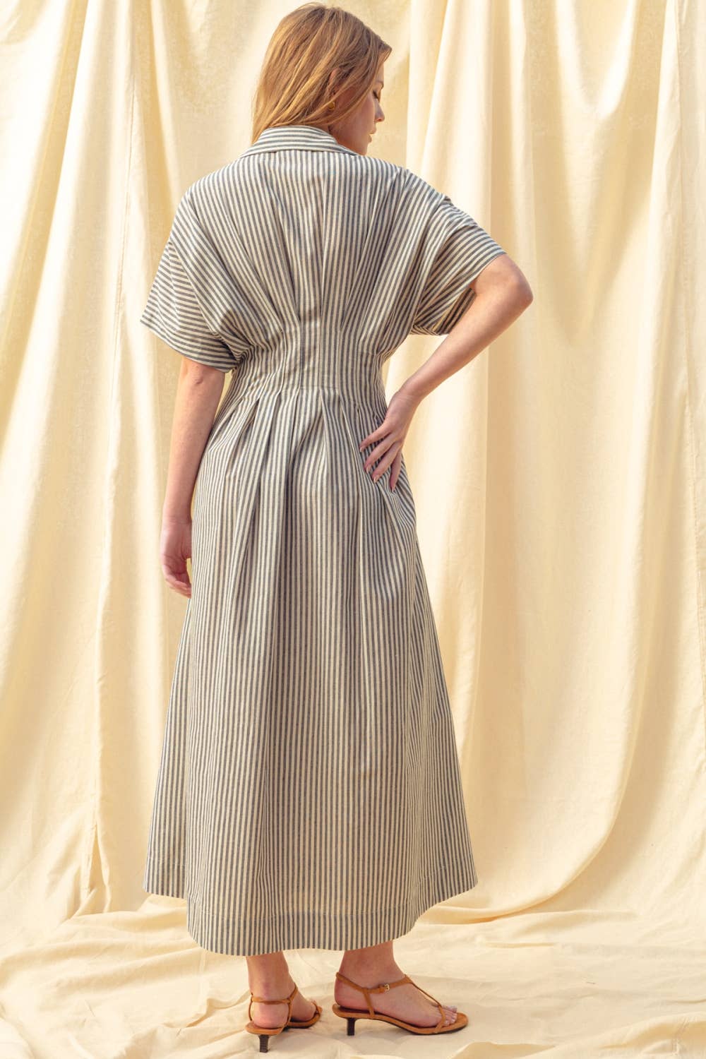 Susana Striped Button down Dress