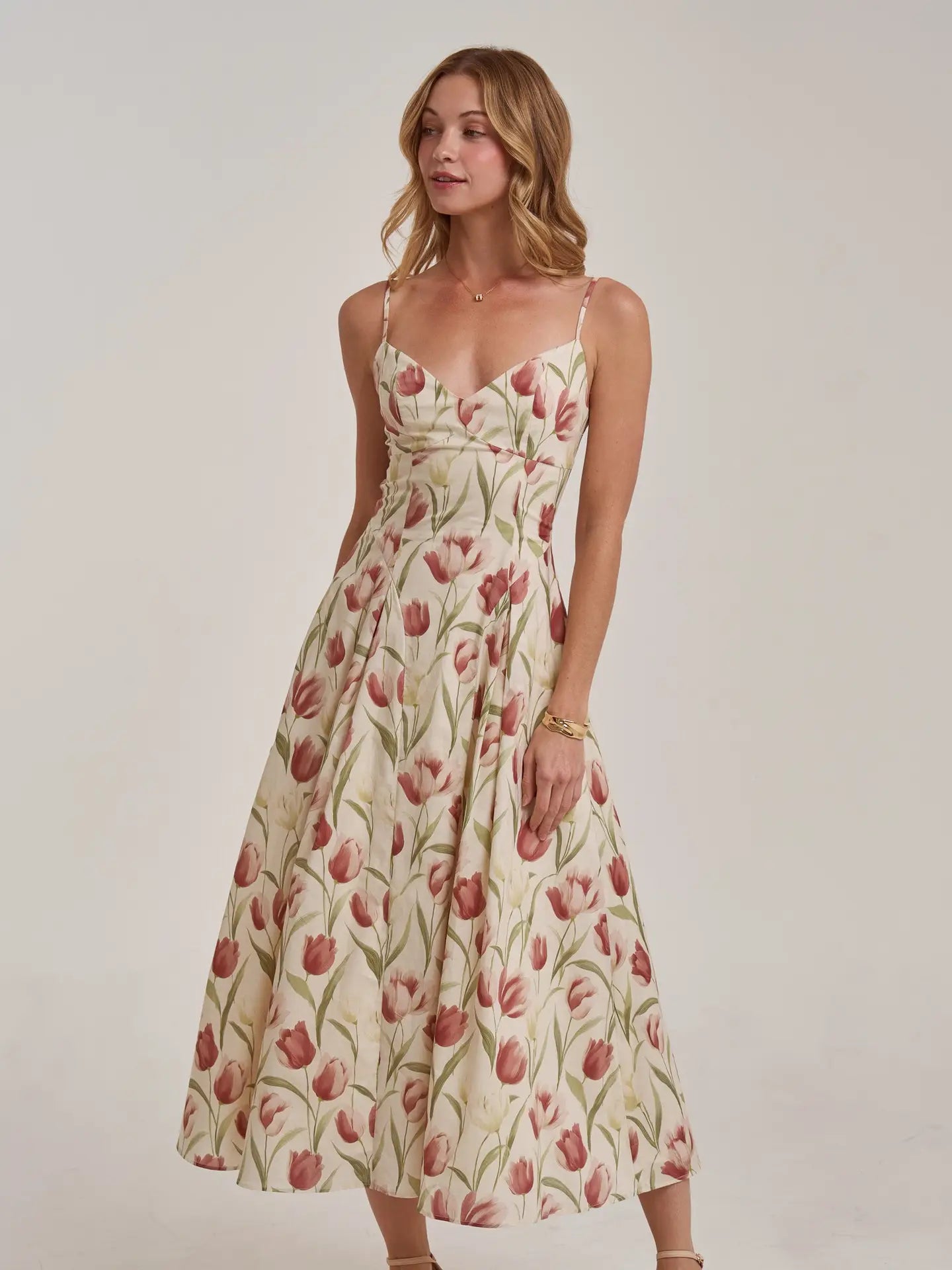 Tulip Field Midi Dress