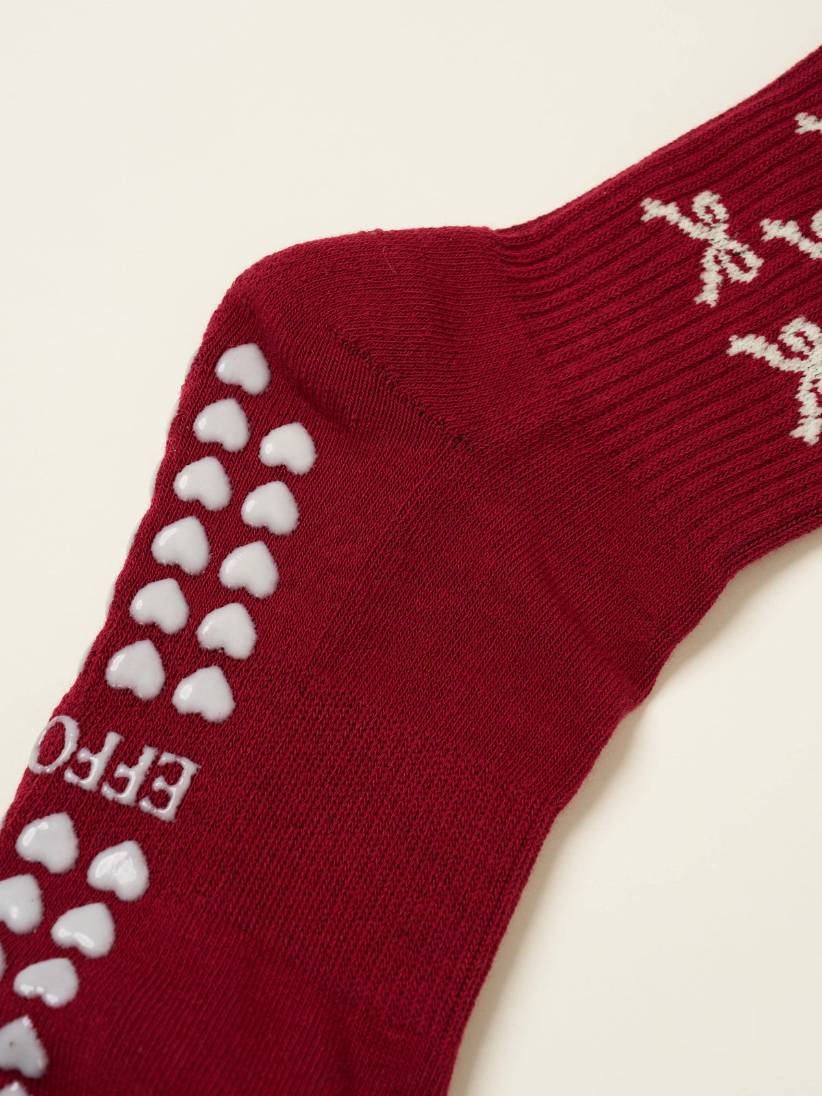 Ribbon Petal Grip Socks