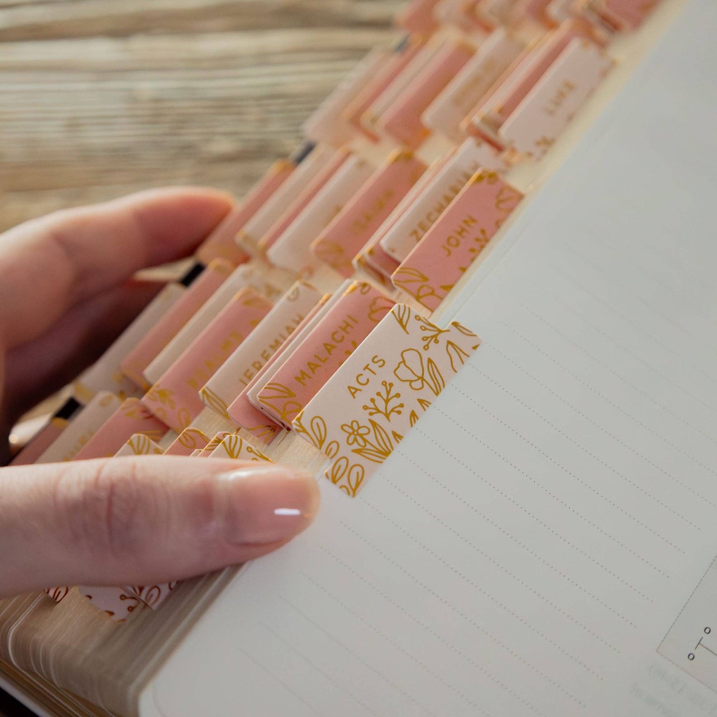 Gold Foil Bible Tabs - Melon